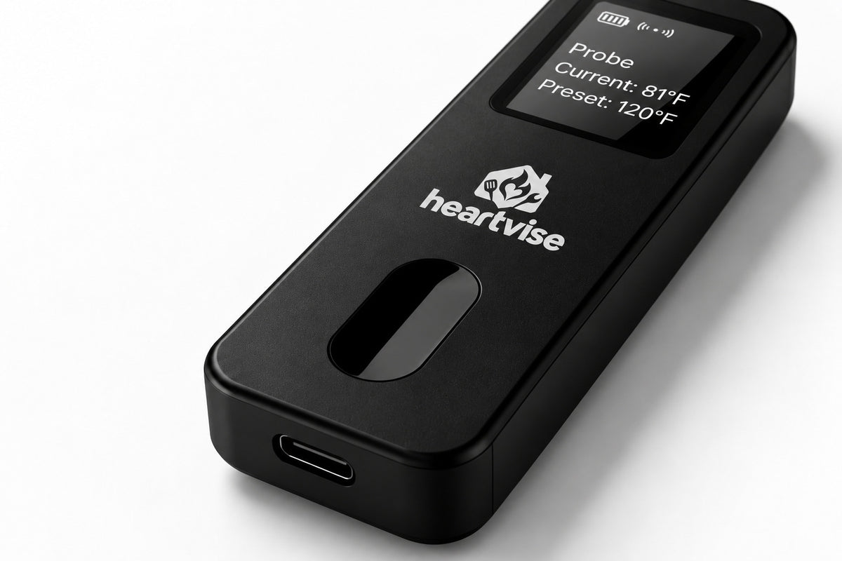 Heartvise Wireless Meat Thermometer closeup
