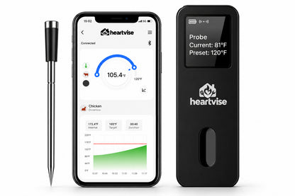 Heartvise Wireless Meat Thermometer with app
